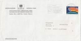 STAMPS ON COVER, NICE FRANKING, 1987, UN- VIENNA - Briefe U. Dokumente