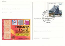 PHILATELIC EXHIBITION, BRIDGE, PC STATIONERY, ENTIER POSTAL, 2000, GERMANY - Cartoline Illustrate - Usati