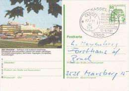 BAUNATAL CITY HALL, PC STATIONERY, ENTIER POSTAL, 1981, GERMANY - Illustrated Postcards - Used