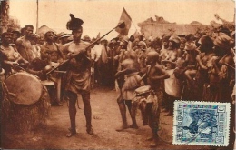 Postcard (Ethnics) - Guinea Continental - Indigenas Balengues En El "balele" - Zonder Classificatie