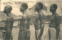 Postcard (Ethnics) - Belgisch Congo Bangala Typen - Zonder Classificatie
