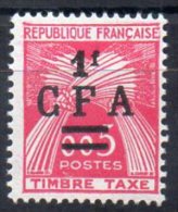 REUNION CFA Taxe N°45 Neuf Charniere - Segnatasse