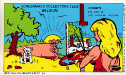 QSL COLLECTOR CARD SCREENMACK CLUBCARD SMCC # 24 " GITANES "  HEVERLEE - BELGIUM - Autres & Non Classés
