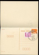 DDR P88 Postkarte Mit Antwort WÄHRUNGSUNION 28.6. - 1.7.1990 - Cartoline - Usati