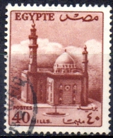 EGYPT 1953 Sultan Hussein Mosque, Cairo -  40m. - Brown   FU - Oblitérés