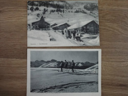 Lot De 2 Cpa "sports De Neige" Suisse - Port