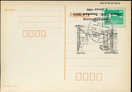 DDR P89-1c-90 C1-c Postkarte Privater Zudruck FEHLDRUCK GRENZÖFFNUNG Hanum Stpl. 1990 - Privé Postkaarten - Gebruikt