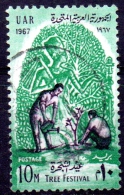 EGYPT 1967 Tree Festival - 10m Tree-planting  FU - Used Stamps