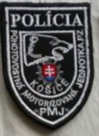 Police Slovaque - Slovakia, écussons Tissu-Patches, Unité Motorisée Mode Veille PZ Košice, SWAT - RIOT Unit - Policia