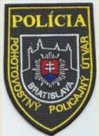 Police Slovaque - Slovakia, écussons Tissu-Patches, Service De Police D'urgence Bratislava, SWAT - RIOT Unit - Polizia