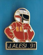 PIN´S //    . PILOTE J.ALESI 91. - Car Racing - F1