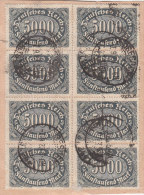 DR 8x 256 A Mit 256 II Auf Briefstück, Stempel: Dresden 7.9.1923 - Other & Unclassified