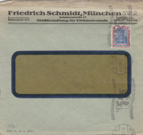 INFLA DR 152 EF Auf Brief Der Fa. Friedrich Schmidt Elektrotechnik, Gelegenheitsstempel: München Gewerbeschau 9.3.1922 - Autres & Non Classés