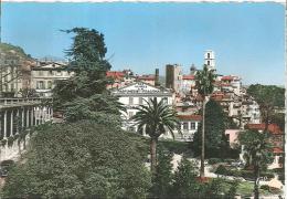 CPSM 06 - Grasse - Le Jardin Public Et La Vieille Ville - Grasse