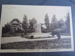 Châtillon Sur Bagneux Seine 92 Le Monument Aux Collections Langres - Châtillon