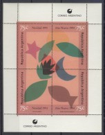 Argentina - 1993 Christmas Block MNH__(TH-14383) - Hojas Bloque