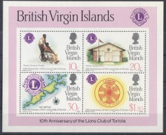 British Virgin Islands - 1982 Lions Club Block MNH__(TH-6974) - Britse Maagdeneilanden