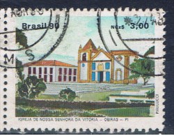 BR+ Brasilien 1990 Mi 2343 Kirche - Usados
