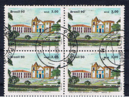 BR+ Brasilien 1990 Mi 2343 Kirche (Viererblock) - Used Stamps