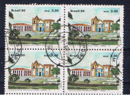 BR+ Brasilien 1990 Mi 2343 Kirche (Viererblock) - Used Stamps