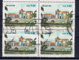 BR+ Brasilien 1990 Mi 2343 Kirche (Viererblock) - Used Stamps