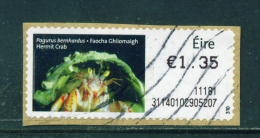 Wholesale/Bundleware  IRELAND - 2010 Post And Go Label  Hermit Crab (Values And Usage Vary)  Used X 10 - Automatenmarken (Frama)