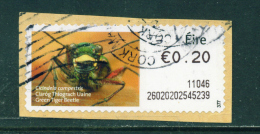 Wholesale/Bundleware  IRELAND - 2010 Post And Go Label  Green Tiger Beetle (Values And Usage Vary)  Used X 10 - Affrancature Meccaniche/Frama