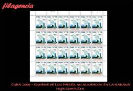 CUBA. PLIEGOS. 2006-23 XIV REUNIÓN CUMBRE DEL MOVIMIENTO DE PAÍSES NO ALINEADOS - Blocks & Sheetlets