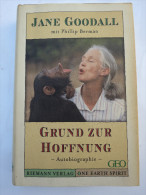 Jane Goodall (mit Phillip Berman) "Grund Zur Hoffnung" Autobiographie - Biographies & Mémoires