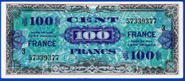 100 FRANCS VERSO FRANCE 4 JUIN 1945 N° 57339377 SERIE N°3 LES BILLETS DU TRESOR VENDU EN L'ETAT IMPRESSION AMERICAINE - 1945 Verso Francia