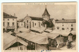 87  BUSSIERE POITEVINE < JOUR De FOIRE Par E. COCHEFERT < MARCHE < DOS SCANNE - Bussiere Poitevine