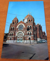 1955 Chevrolet BelAir Nash Cars Voitures Catholic Church Rectory Zanesville OH Postcard - Zanesville