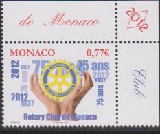 Monaco Mi 3087 - 75th Anniversary Of The Rotary Club Of Monaco - 2012 * * - Ongebruikt