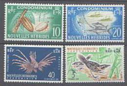 Nouvelles Hébrides N° 215 /18 X Série Courante Légende Française Les 4 Valeurs  Trace De Charnière Sinon TB - Unused Stamps