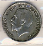 MONNAIE ANGLAISE  1/2 COURONNE  # GEORGE V # 1920 # ARGENT - Sonstige & Ohne Zuordnung