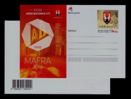 Handball Athletic Bowling Fishing Chess Shooting Futsal Voleyball Games Post Office Postal Stationery Portugal Sp3027 - Volleyball