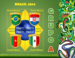 Guinea Bissau. 2014 Football. Brazil 2014. Group A. (301a) - 2014 – Brasile