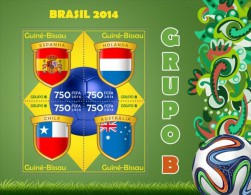 Guinea Bissau. 2014 Football. Brazil 2014. Group B. (302a) - 2014 – Brazilië