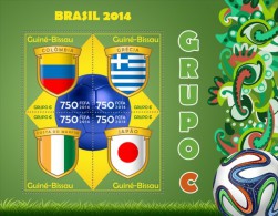 Guinea Bissau. 2014 Football. Brazil 2014. Group C. (303a) - 2014 – Brésil