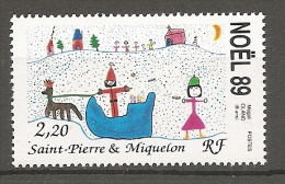 ST PIERRE -  Yv. N°  512  **  Noël  1,25 Euro  LUXE - Ungebraucht