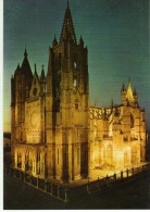 1804    Postal   Catedral De Leon  Nocturna - León