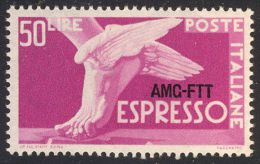 ITALIA - TRIESTE - A.M.G.  F.T.T.  OVP.-  ESPRESSO   - **MNH - 1952 - Poste Exprèsse