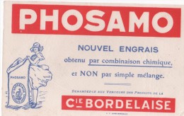 PHOSAMO   ( Buvard Nouvel Engrais )  Cie BORDELAISE - Landwirtschaft