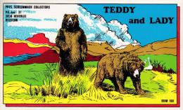 QSL COLLECTOR CARD BBM # 180 " TEDDY & LADY  " HEVERLEE - BELGIUM - Autres & Non Classés