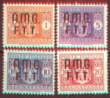 ITALIA - TRIESTE - A.M.G.  F.T.T.  OVP.-  SEGNATASSE SERIE COMPLETA  -* *MNH - 1947 - Segnatasse