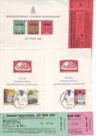 1109p: Stamp Exhibitions In Austria 1965 & 1968, Lot Of 3 Private Blocks - Colecciones