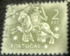 Portugal 1953 Medieval Knight 2esc - Used - Ungebraucht