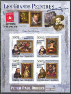 A0071 ✅ Art Painting Rubens 2009 Comores Sheet MNH ** Imperf Imp - Rubens