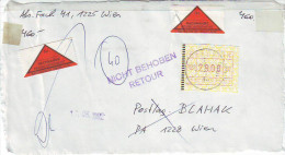 539o: Österreich ATM- Ausgabe 2 (Posthorn 1988), Briefvorderseite Der 29.00 ATS, Portogerecht - Frankeermachines (EMA)