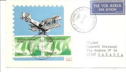 75845) LETTERA VIA AEREA  TAPPA XXIVGIRO AEREO INTERNAZIONALE DI SICILIA2-7-72 - Airmail